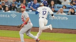 俊足の大谷翔平が…併殺に騒然「肩バケモンすぎる」　新人22歳の“146キロ爆速送球”