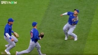 鈴木誠也が最高のスライディングキャッチ！「ナイス誠也！」バミューダトライアングルに落下させないファインプレーにファン大興奮