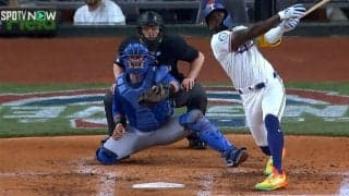 世界王者の一撃に鈴木誠也も呆然 “ド派手スパイク”のレンジャーズ主砲が2ランでマッスルポーズを披露した瞬間「さすがガルシア」「ガルシア好調よね〜w」