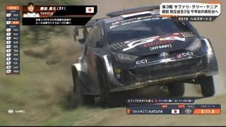 世界最高峰のラリーで勝田貴元が危機一髪！ 今季初表彰台の裏に“超絶カウンターステア”「うまい」「心臓に悪い」ファン一喜一憂