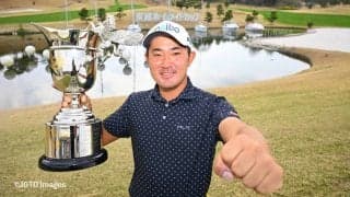 金谷拓実、大会新の通算23アンダーで圧勝「とにかく勝ち続けたい」