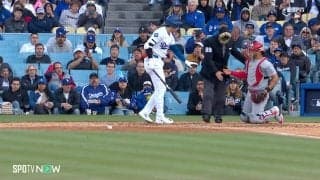 ごめん、大丈夫？ 大谷翔平の高速ファウルチップ直撃が予想外の展開に 「紳士谷さん」「痛いだろうなw」ナイスガイすぎる相手捕手にも注目