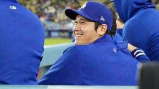 大谷翔平が同僚と“イチャイチャ”　ベンチで弾ける笑顔にファン安堵「嬉しそう」