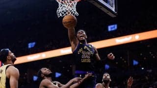 八村塁、ダンクや3Pなどで5戦連続2ケタの14得点…レイカーズはラプターズを下して2連勝