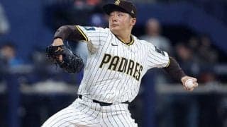 松井裕樹、1死もとれずKO　乱調→後続打たれ2失点…連続四球で満塁のピンチ招く