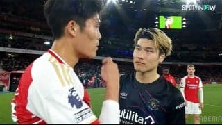 「胸熱シーンだ！」冨安健洋と橋岡大樹のツーショットが大反響！「削ってごめんな」とアーセナルDFに謝罪された理由は？ プレミアリーグで日本人対決が実現「何だか嬉しい」