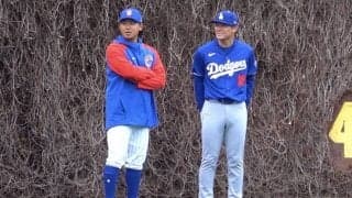 今永昇太、山本由伸と笑顔で再会「ご飯をどうしてるとか」　8日の大谷翔平斬りへ闘志