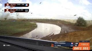 コースど真ん中に水たまり…絶体絶命トラップを“神業コーナリング”で瞬殺回避！ 世界最速ラリーで超一流が見せた巧みすぎるドラテクの瞬間