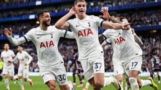 スパーズが元指揮官ヌーノ率いるフォレスト撃破で4位浮上！　ファン・デ・フェンの弾丸シュートが決勝点【プレミアリーグ】