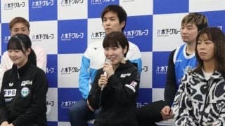 平野美宇、“インタビュアー”石川佳純さん相手にパリ五輪に向けて言及　金奪取のカギは「対中国人選手」