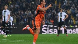 「この調子でスクデットを」劇的逆転弾記録のフラッテージが喜び爆発「僕たちは常にハードワークしている」