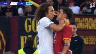 挑発にガチギレ！「今なんて言ったコラッ？」ラツィオの喧嘩番長、敵の首を絞めた恐怖の瞬間…「ゲンドゥージは血の気が多いw」「ディバラもなかなか鬼畜w」などネット大騒ぎ