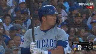 カブス鈴木誠也は4打席3三振とひと休み 松井裕樹が4球で1回無失点のパドレスが2ケタ得点で大勝