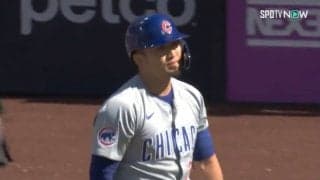 こんなん無理だよ！ 鈴木誠也、キレッキレのスライダーに手が出ず諦め顔 “打てません”と首フリフリ