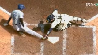 一体、何が起きた…？ 大谷翔平のプレーが物議を醸す　セーフ判定が一転アウト… “神スライディング”がミットを蹴っていた瞬間　衝撃の“本塁突入憤死”に球場騒然