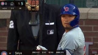 カブス鈴木誠也が今季チームトップタイの15本目の安打 チームはマリナーズに敵地で連敗