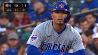 鈴木誠也、爆速シングルヒットの瞬間「さすが！」打球速度165キロの強烈流し打ちで2試合ぶり安打→今季15安打でチームトップの成績