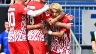 「上手すぎる」「スペイン戦思い出す」堂安律が圧巻の左足ミドル！ 得意の形で直近4試合で3点目「最近やばすぎ」