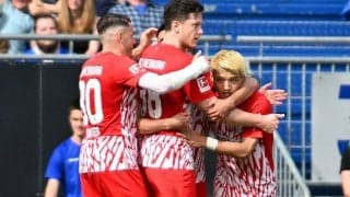 フライブルクが堂安の今季7点目で最下位ダルムシュタットに辛勝！【ブンデスリーガ】