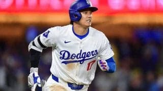 大谷翔平、ダルビッシュに2三振　4の1で打率.338、ド軍62年ぶり14与四球で逆転負け