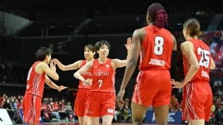 Wリーグ優勝の富士通が異例の“全員集合”インタビュー「ファミリーがいないと」町田瑠唯は涙で感謝