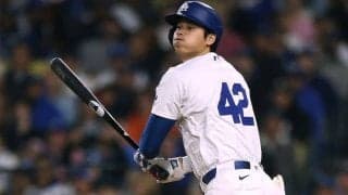 大谷翔平、背番号42で2試合連続安打＆盗塁　3の1で打率.338…ド軍逆転負けで2連敗