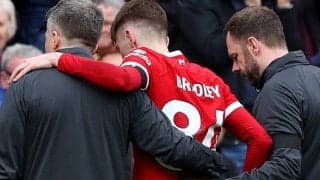 C・パレス戦負傷交代のブラッドリー、約3週間の離脱に