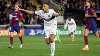 敵地で逆転のPSGがドルトムントと準決勝で再戦へ！　バルセロナはハフィーニャ連発もアラウホ退場響く【CL】