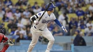 【MLB】大谷翔平、第1打席“技アリ”左前安打　初回チャンスメークで「16試合連続出塁」