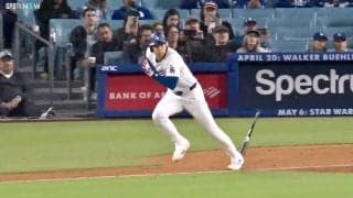 大谷翔平が「マジでイチロー化してる」　右手一本で流し打ち→“爆速”内野安打「あしはっや」驚異の俊足でレジェンド化