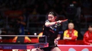 「見事な試合で才能が爆発」張本美和、中国勢撃破に公式も賛辞　王芸迪相手の勝利に「爽快な試合で魅了」【ITTFワールドカップ2024】