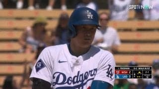 大谷翔平がまだ狙っている！盗塁成功直後に相手捕手の動きを“ガン見”