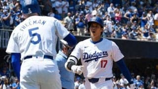 大谷翔平、日本選手最多176号でド軍連敗ストップ　3戦ぶりマルチで首位打者＆最多安打の2冠