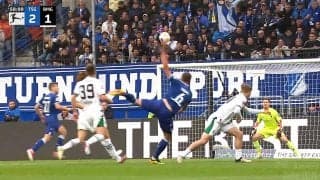 板倉滉も唖然「なんだ今のボール…」魔球すぎるスーパーゴールに騒然！ 伸びて→止まって→落ちる無回転ミドルの一部始終「これは取れん」「GKノーチャンスやな」