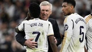 「非常に重要なステップ」クラシコで逆転勝利のレアルが優勝に全身、アンチェロッティ監督が語るカギは「2-2に追いついた後」