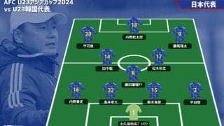【U-23日本代表プレビュー】勝てばインドネシア、負ければカタール…準々決勝の相手を懸けた日韓戦/vsU-23韓国代表【AFC U23アジアカップ】