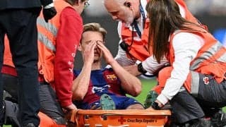 クラシコで負傷交代のF・デ・ヨングの今季が終了、ユーロ出場は問題なしか