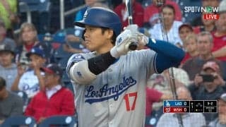 大谷翔平の打席で“妙にじわる”字幕が登場 「日本生まれでチーム最多本塁打は？」での一コマ