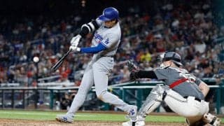 【MLB】大谷翔平、メジャートップ12本目“186キロ”弾丸二塁打で「9試合連続安打」　スミスの適時打で生還