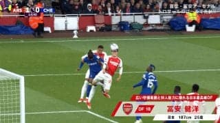 「なぜそこに冨安！」冨安健洋、ストライカーばりヘディングシュートでスタジアムを沸かせた瞬間　死角からマークを外してドンピシャクロスに飛び込むセンスフルな攻撃参加に「素晴らしい」