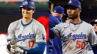 大谷翔平とベッツの“相違点”　かわいさとキレキレ…塁上で発覚「全然違いますね」