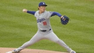山本由伸が6回無失点で2勝目！ 強烈ピッチャーライナー襲うも「クレイジーなキャッチ」「反射神経すごい」現地も驚き