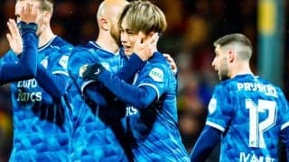 フェイエノールト上田綺世が絶妙な裏抜けから3ゴール目！ 　急きょの先発試合でアピール