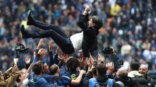 「我々がイタリアのチャンピオンだ」声が出なくなってしまったインザーギ監督、ファン・サポーターの前で感謝の言葉「みんながこれに値する」