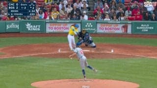 ファンがブチギレ！だから出せって言っただろ？　レッドソックス・吉田正尚、大爆音をさせた“グリーンモンスター直撃打”がヤバすぎる 「すごい音だな…」「ベルト上がってきた」