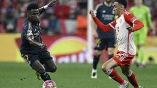 ヴィニシウス2発で追いついたマドリーが敵地でドロー…バイエルンは一時逆転も先勝ならず【CL】