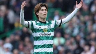 古橋の2発などでハーツとの上位対決を制したセルティックが次節オールドファームへ弾み！【スコティッシュ・プレミアシップ】