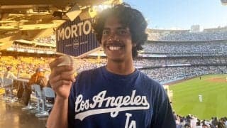 大谷翔平の8号球キャッチ…20歳がキープ宣言　ヤ軍ファンでも「アイ・ラブ・ショウヘイ」