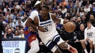 ウェスト準決勝でエドワーズが43得点と躍動…ウルブズがナゲッツとのGAME1を制す