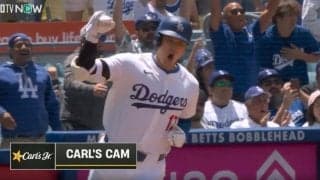 どうだ、見たか！？ 大谷翔平、テンションが高すぎる！ 特大アーチ着弾後に見せたリアクションにファン騒然 「叫びたくもなるわ」「カッコ良すぎるだろｗ」